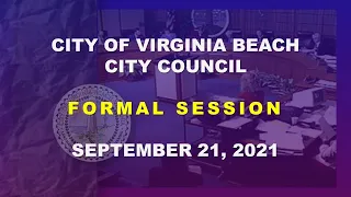 City Council Formal - 09/21/2021