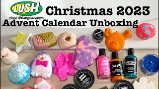 Lush Christmas 2023 collection Advent Calendar Gift Set Unboxing (Spoilers)