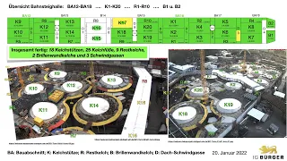 Übersichtskarte - D6, D9 und Nachtrag K23 Kelchfuß | 20.1.2022 | #S21 #stuttgart21