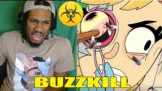 WHAT IS INSIDE OF HER?! - Horror Short Film "Buzzkill" (Reaction)
