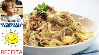 espaguete a carbonara - Receita