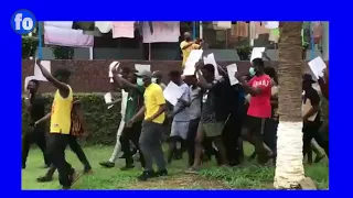 KNUST students demonstrate against HIGH hostel fees 2021