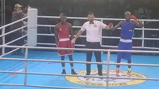 Ghana 🇬🇭 Vrs Zambia 🇿🇲 Boxing Final, Joseph Commey Energetic Performance - African Games 2023