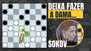 Jogo de Mestre #4 - Sokov x Bogdanovich (1931) | Deixando o Adversário Fazer Dama | Jogo de Damas