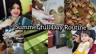 Summer full day Routine ll Shami kbab recipe ll buht sary Shami bana kr rakh liy itnii garmi Mai