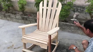 Amazing Design Ideas Cheap Woodworking Project // Build A Outdoor Rocking Chair From Pallets - DIY!