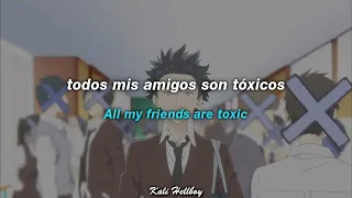 BoyWithUke - Toxic (TikTok Version) Sub Español + Lyrics "All my friends are toxic all ambitionless"