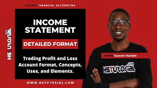 Trading Profit and Loss Account Format - Income Statement