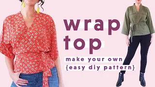 DIY - Simple Wrap Top Pattern + Sewalong