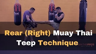 Right (Rear) Teep - Muay Thai Technique