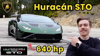 He showed me his Lamborghini Huracán STO (+Sounds/lot of carbon fiber!)