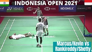 marcus gideon kevin sanjaya  vs rankireddy shetty  BWF INDONESIA OPEN 2021