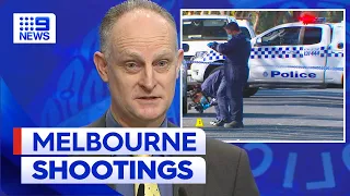 Police investigate two targeted shootings in Melbourne's north | 9 News Australia