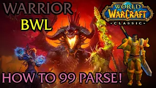 WOW Classic - Fury Warrior - How to parse higher in Blackwing Lair