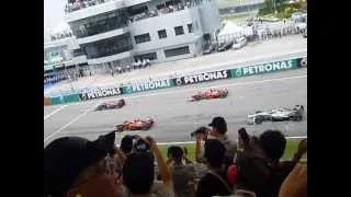 F1 race start @ Sepang 2013