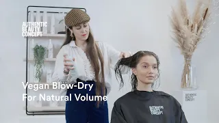 Vegan Blow-Dry for Natural Volume