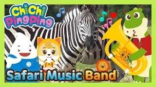 🎵 Safari Music Band | Nursery rhymes | Kids song | ChiChi PingPing | Cartoons for Kids