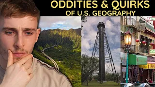 Brit Reacting to Geography Oddities & Facts About The USA