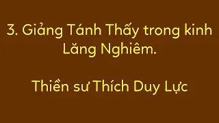 3. Giảng Tánh Thấy trong kinh Lăng Nghiêm. THIỀN THẤT TỔNG HỢP.