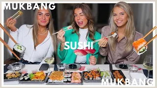 Mega Sushi Mukbang 🍣 Met Isabelle & Bo!! | Sara Verwoerd