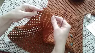 Кардиган из шестиугольников. Часть 2. Формирование полочек и спинки.  Knitting women's cardigan.