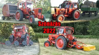 Szénázás | Kaszálás, rendsodrás, bálázás, bálahordás | Mtz 50  [2022]   #mtz #mtz50 #belarus