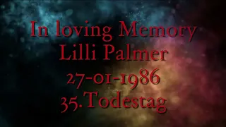 Lilli Palmer   In loving Memory 27.1.1986 On the 35th Day of death