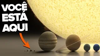 ESSE VÍDEO FARÁ VOCÊ REPENSAR SOBRE SUA EXISTÊNCIA - O TAMANHO DO UNIVERSO