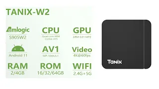 Tanix W2 Amlogic S905W2 2GB 16GB Smart 4K Android TV Box Android 11 TV Box