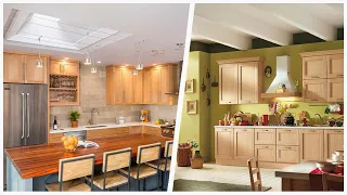 75 Kitchen With Light Wood Cabinets And Quartzite Countertops Design Ideas You'll Love 🟡