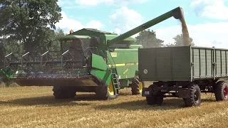 Graan dorsen | John Deere 2256 Maximizer | Fendt Favorit 515 | Grain harvest | Korbach.