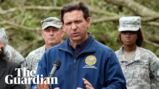 Florida governor Ron DeSantis delivers press conference on Hurricane Idalia – watch live