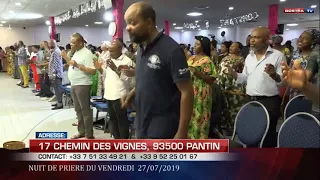 NUIT DE PRIERE DU VENDREDI  27/07/2019