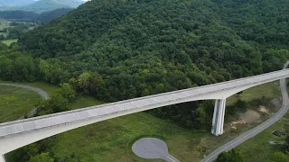 Virginia Smart Road Bridge near Virginia Tech in Ellett, Virginia