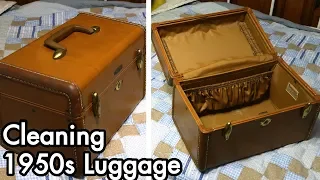 Quick Restoration 02: 1950s Samsonite Streamlite Style 4612 Luggage Cleaning