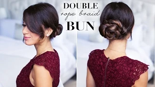 Double Rope Bun Hair Tutorial