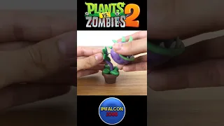 CREATING CHOMPER WITH CLAY #pvz #pvz2 #clay #clayfigure #plasticine #clayart #reels #viral #shorts