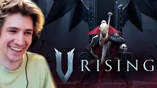 NEW VAMPIRE SURVIVAL GAME | xQc Plays V Rising ft. Mizkif!