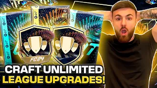 How to CRAFT UNLIMITED Premium League Upgrades EASILY in EAFC 24 (LEAGUE SBC METHOD) *NEW METHOD*