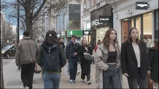 LONDON CITY - BOND STREET | Evening walk - 4K