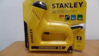 STANLEY Nail Gun, Electric Staple, 1/2", 9/16" and 5/8" Brads (TRE550Z) UNBOXING / REVIEW / SET-UP