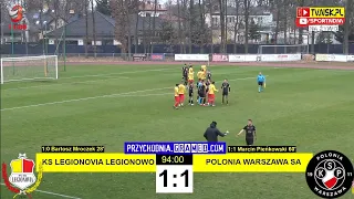 tv.nsk.pl [NA ŻYWO] KS Legionovia Legionowo - Polonia Warszawa SA 1:1 (1:0) 2021-11-13 g. 13:00