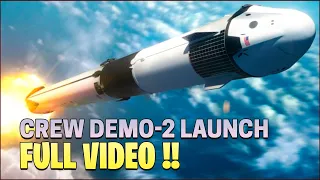 CREW Demo-2 Launch FULL VIDEO