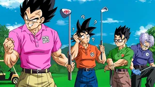 Four Saiyans Play Switch Sports Golf