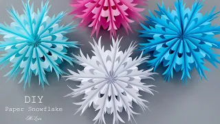 ❄️ СНЕЖИНКА ИЗ БУМАГИ ❄️СУПЕРОБЪЕМ ❄️ 3D PAPER SNOWFLAKE ❄️