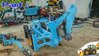 How to make Caterpillar Boom Loader Cat 444F2 1/10 From PVC and steel Part 6