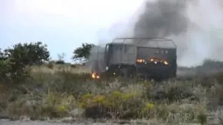 Луганск, Мариновка  Последствие боя Пограничников и Ополченцев 05 06 14