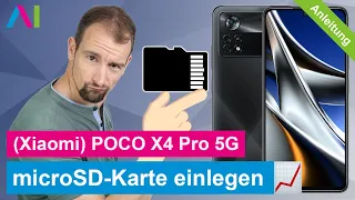 Xiaomi POCO X4 Pro 5G - microSD-Karte einlegen • 💾 • 📲 • 📈 • Anleitung | Tutorial