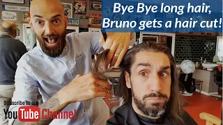 Bye Bye Long Hair - Bruno gets a hair cut!