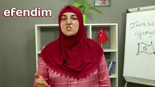 Как правильно использовать в турецком языке слово "efendim"